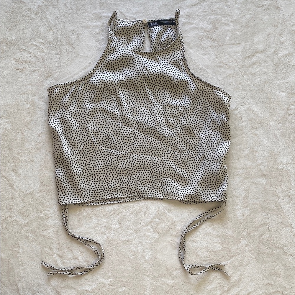 Zara polka dot tank top